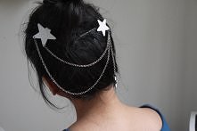DIY: gif, łańcuszek na włosy, obrazek z linkiem.