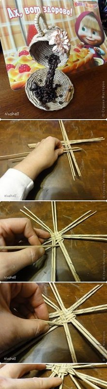 diy, weave, tea cup, tutori...