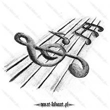 Klucz wiolinowy i nuty