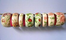 Bransoletki decoupage