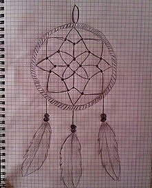 Łapacz snów, dreamcatcher, rysunek, drawing