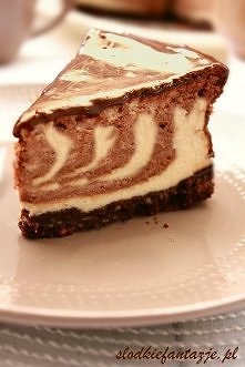 Sernik marmurkowy waniliowo...