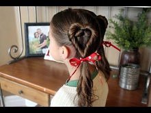  double, heart, twist, hairstyle, tutorial