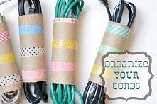  washi, cord, organizer, tutorial