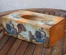 chustecznik, vintage, retro, decoupage
wykonanie: babskieuroczysko.pl