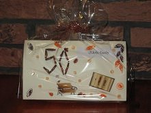 Kartka wykonana na Złote Gody: 50 wspólnie spędzonych lat:)