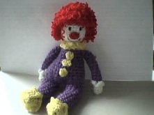 klaun na szydełku. :)
