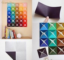 .Ściana 3D - kolorowa aranż...