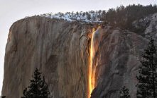 Yosemite ognisty wodospad