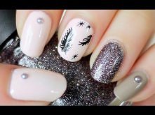 Feather Nail Tutorial (Choose Freehand or Konad Stamping)