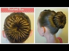  pinwheel, ballerina, bun, tutorial
