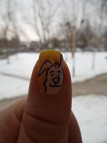 paznokcie Wielkanoc zając