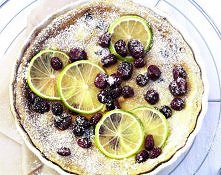 tarta limonkowa z żurawiną