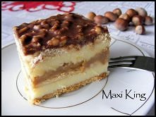 Ciasto Maxi King

Składniki (na blachę 23x37):

ok. 400 g herbatników
1 puszka mleka skondensowanego słodzonego (gotowanego przez 3 godziny) lub gotowej masy krówkowej
1,5 kostk...