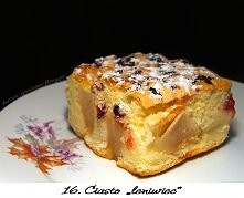 LENIWIEC
Potrzebujemy:
5 jajek
szklankę cukru
3/4 szklanki mąki pszennej
3/4 szklanki mąki ziemniaczanej
3/4 szklanki oleju
łyżeczkę proszku do pieczenia
łyżeczkę octu
łyżeczkę ...