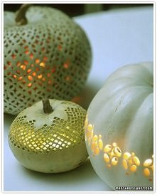 ażurowe dyniowe lampiony