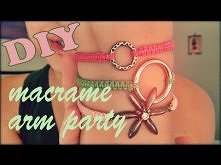  adjustable macrame, party, bracelet, tutorial