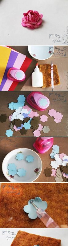 diy, flower, paper, tutorial, handmade