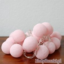 Cotton Ball Lights w kolorze delikatnego różu