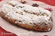 Stollen z marcepanem (Drożdżowa strucla bożonarodzeniowa z marcepanem)