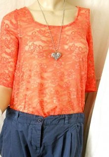 pomaranczowa koronka :D na sprzedaż!