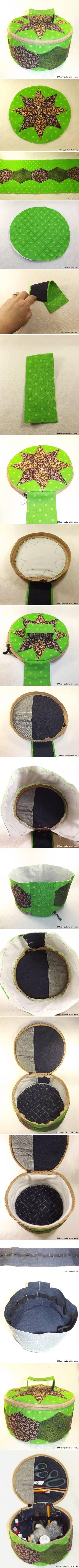 diy, needlework, textile, tutorial, box