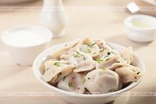 Pierogi z ziemniaczano grzybowym farszem