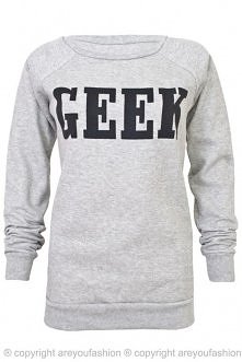 BLUZA GEEK SZARA