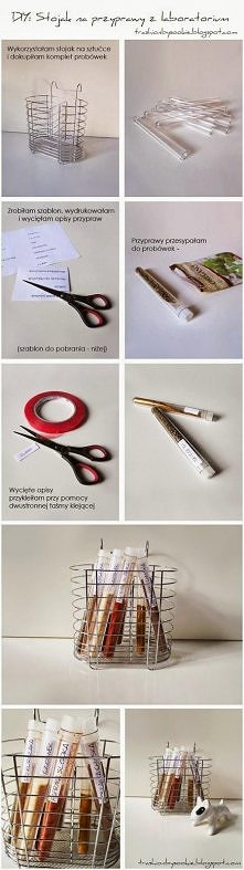 DIY tutorial: Stojak na przyprawy - probówki


WIĘCEJ: trashionbysookie.blogspot.com