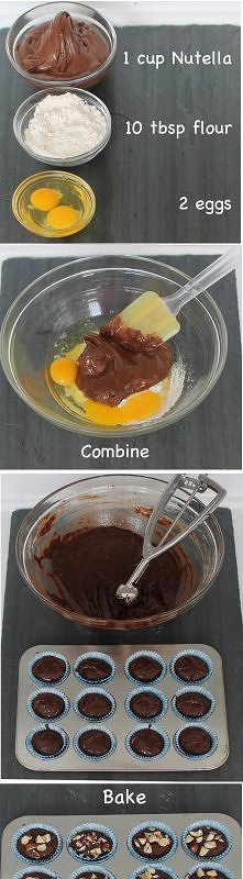 Babeczki nutellowe :P