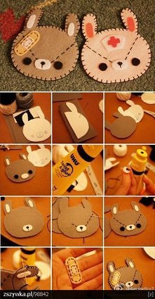 Potrzebne:
Filc
Papier
Kolo...