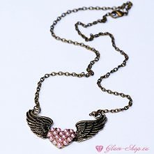 flying heart necklace...spr...