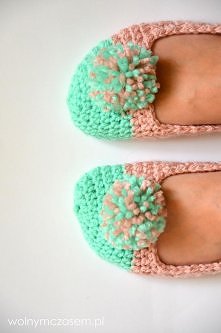 kapcie na szydełki