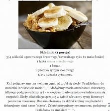 ryżowy deser z bananami