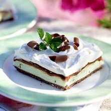 chocolatey frozen-mint dessert