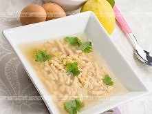 Zupa z kładzionymi kluskami