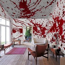 Bloody Wall Mural