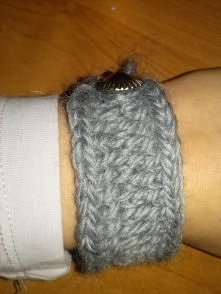 Bransoletka na szydełku z g...