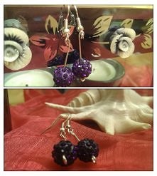 kolczyki(k005) - fioletowe