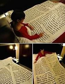 pościel z motywem książki