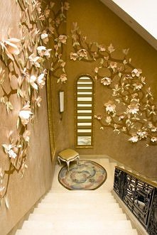 Trójwymiarowe elementy na ścianie