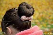 Kokardka, ozdoba do włosów, broszka