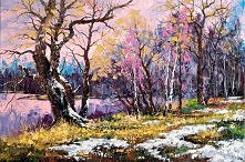 Zaróżowiony pejzaż