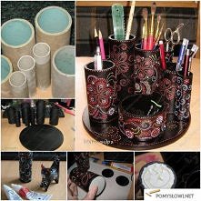 Przybornik na biurko :) Zró...