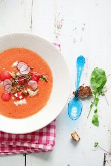 Gazpacho z pomidorów, arbuza & ogórka (Chłodnik na upały)