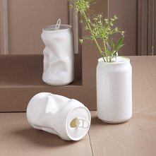Porcelain Soda Can Vase