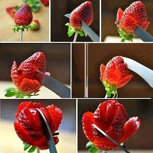 róża z truskawki