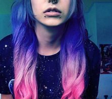 Kolorowe włosy :d śliczne ;D