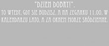 "Dzień dobry"