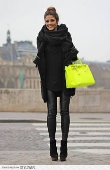 czerń i neon. Połączenie id...